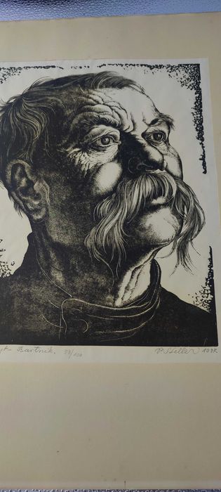 Bartnik – drzeworyt Pawła Stellera (1937, nr 53/100)