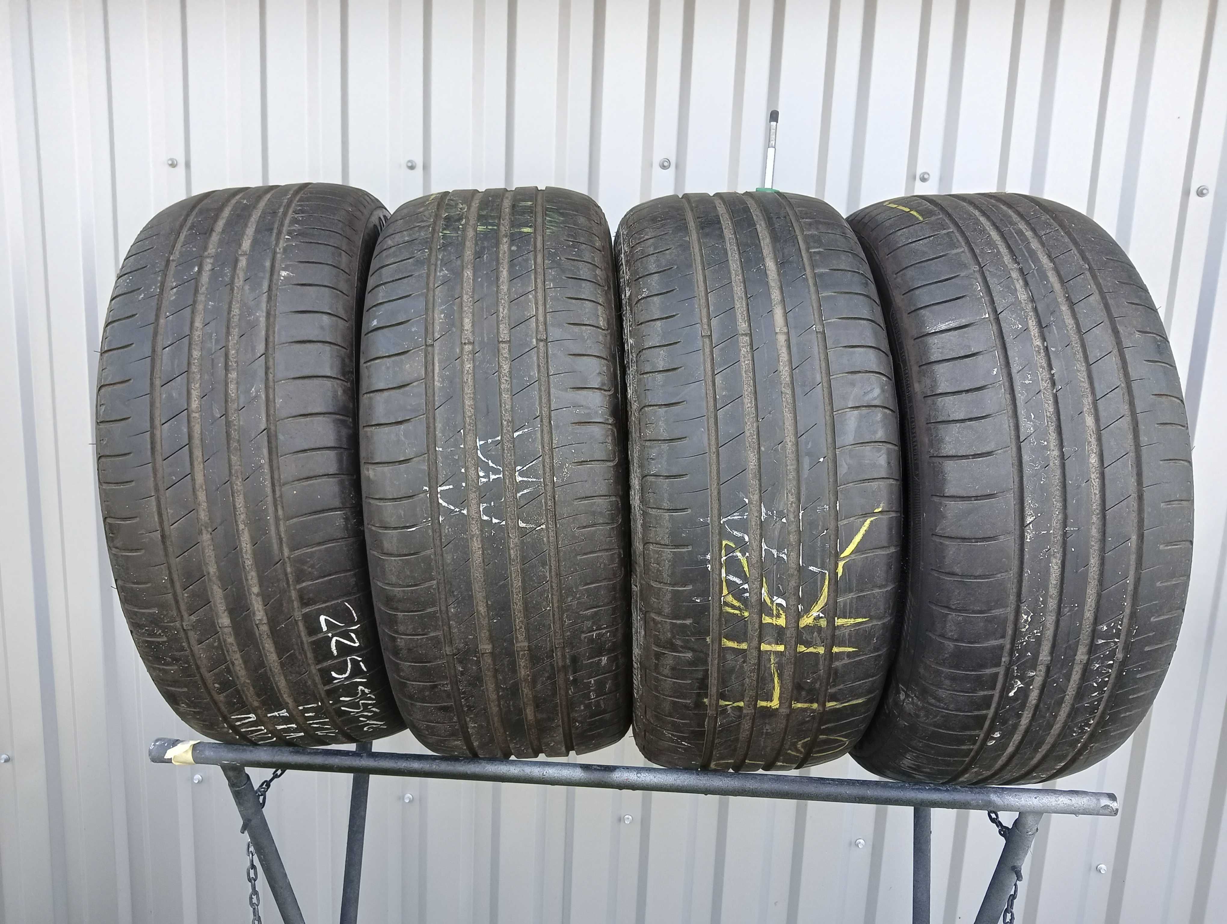 4x opony letnie 225/55r16 goodyer 6mm MONTAŻ