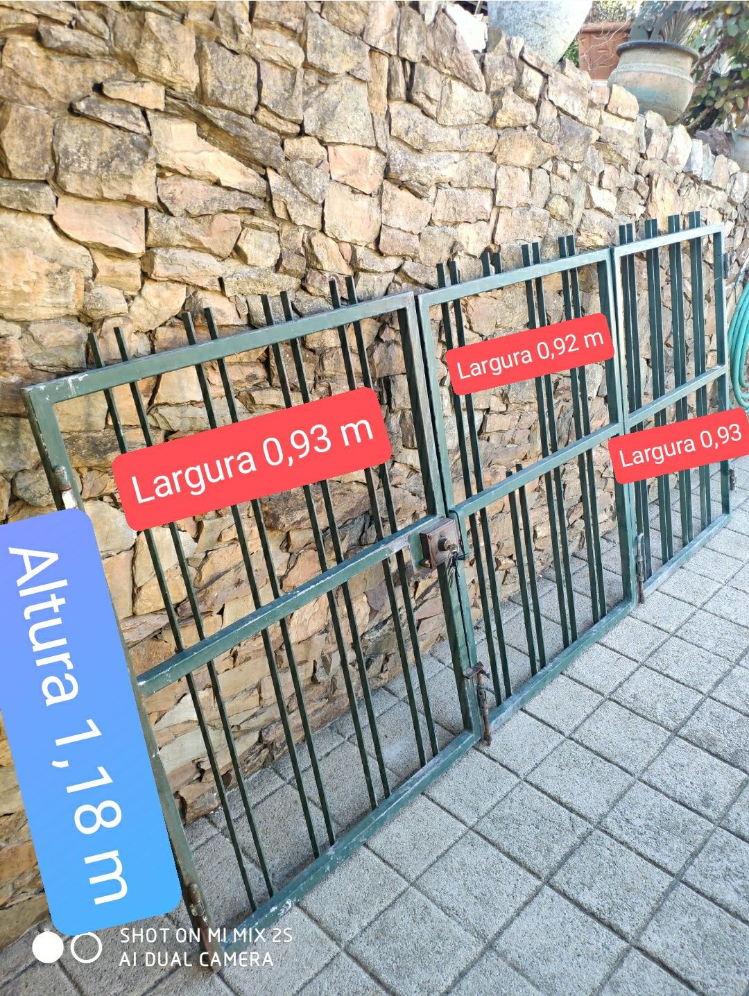 Portão de 3 vãos