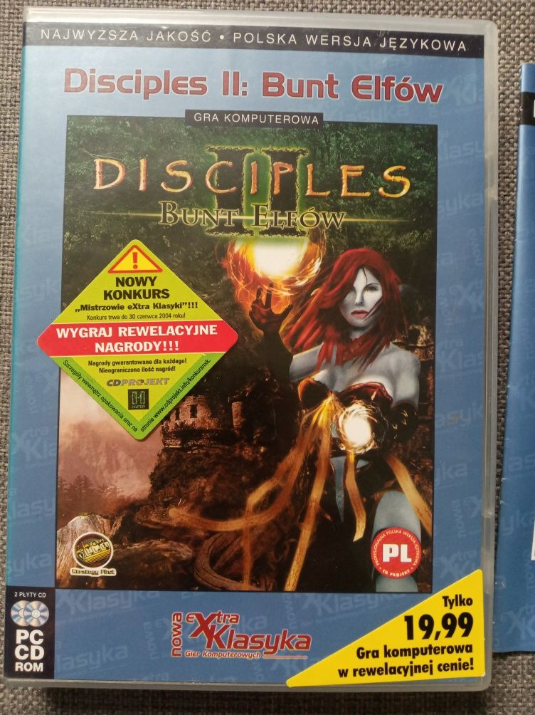 Gra Disciples II Bunt Elfów Extra klasyka CD Projekt  DVD PC