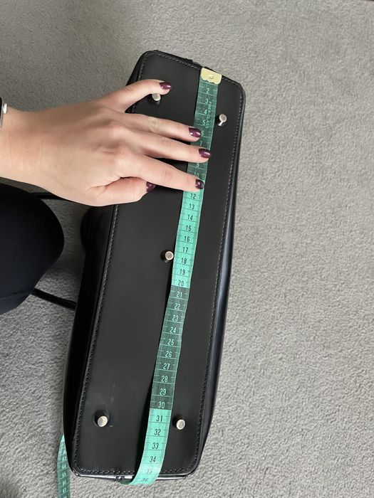 Torebka kazar skóra licowa czarna duza piekna