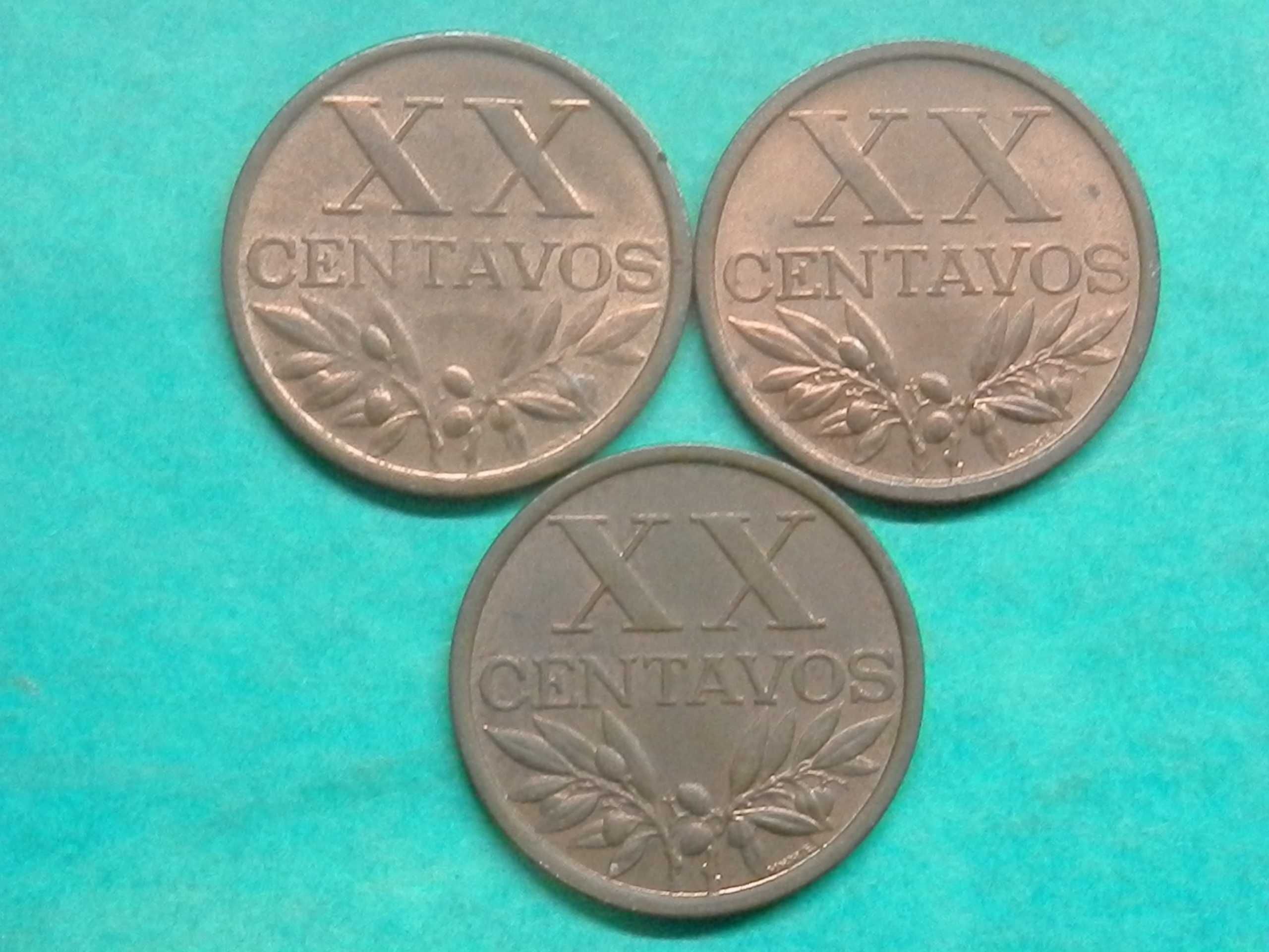 1202 - 3 de XX cent. 1965, 1966 e 1967, novas, por 3,50 já c/portes