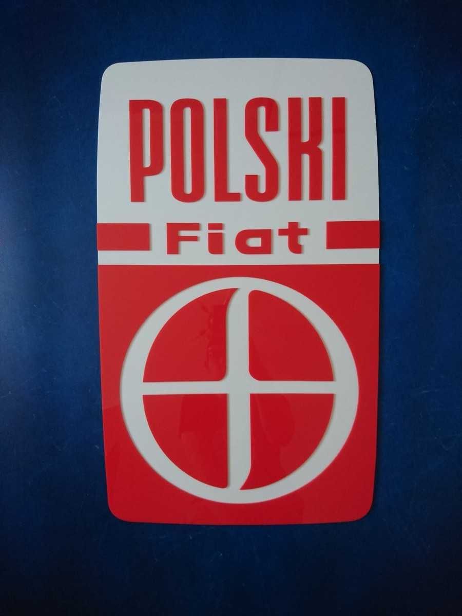 Logo szyld emblemat Polski Fiat do garażu pokoju na ścianę