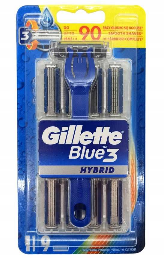 Maszynka do golenia GILLETTE BLUE 3 HYBRID + 9 WKŁADÓW