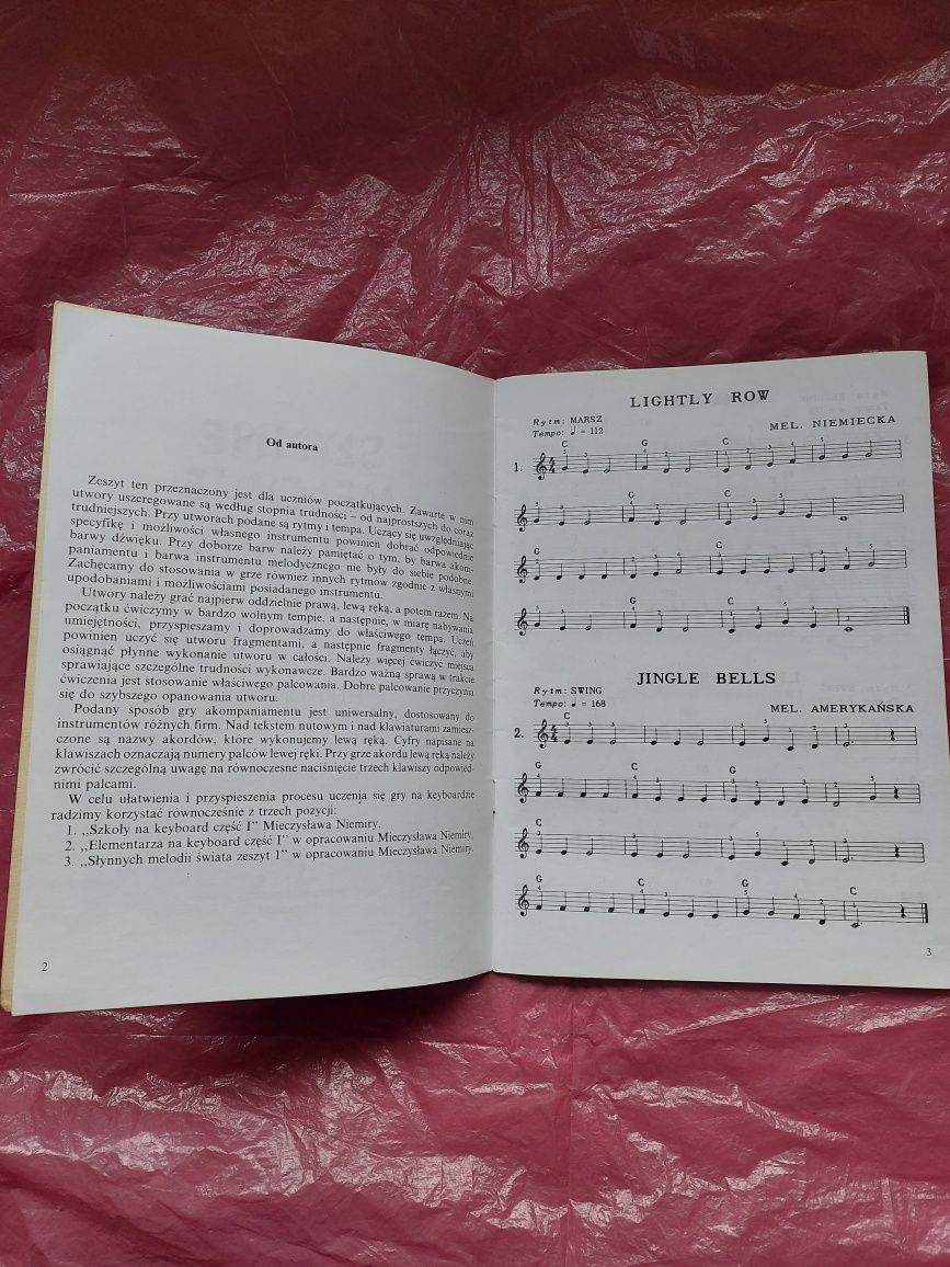 Poradnik Słynne Melodie Świata na Keyboard 1996 rok