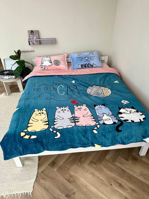 Плюшева якісна постільна білизна теплое постельное белье Комплект Плюш