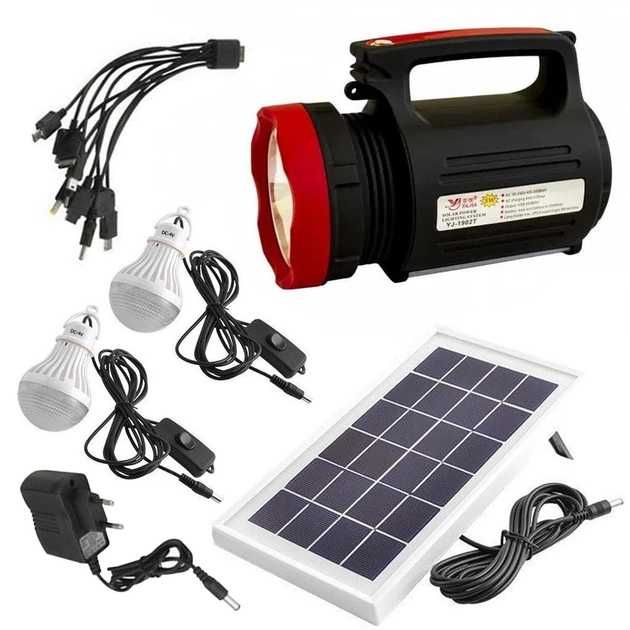 Ліхтар на акумуляторі із сонячною панеллю YajiaYJ-1902T