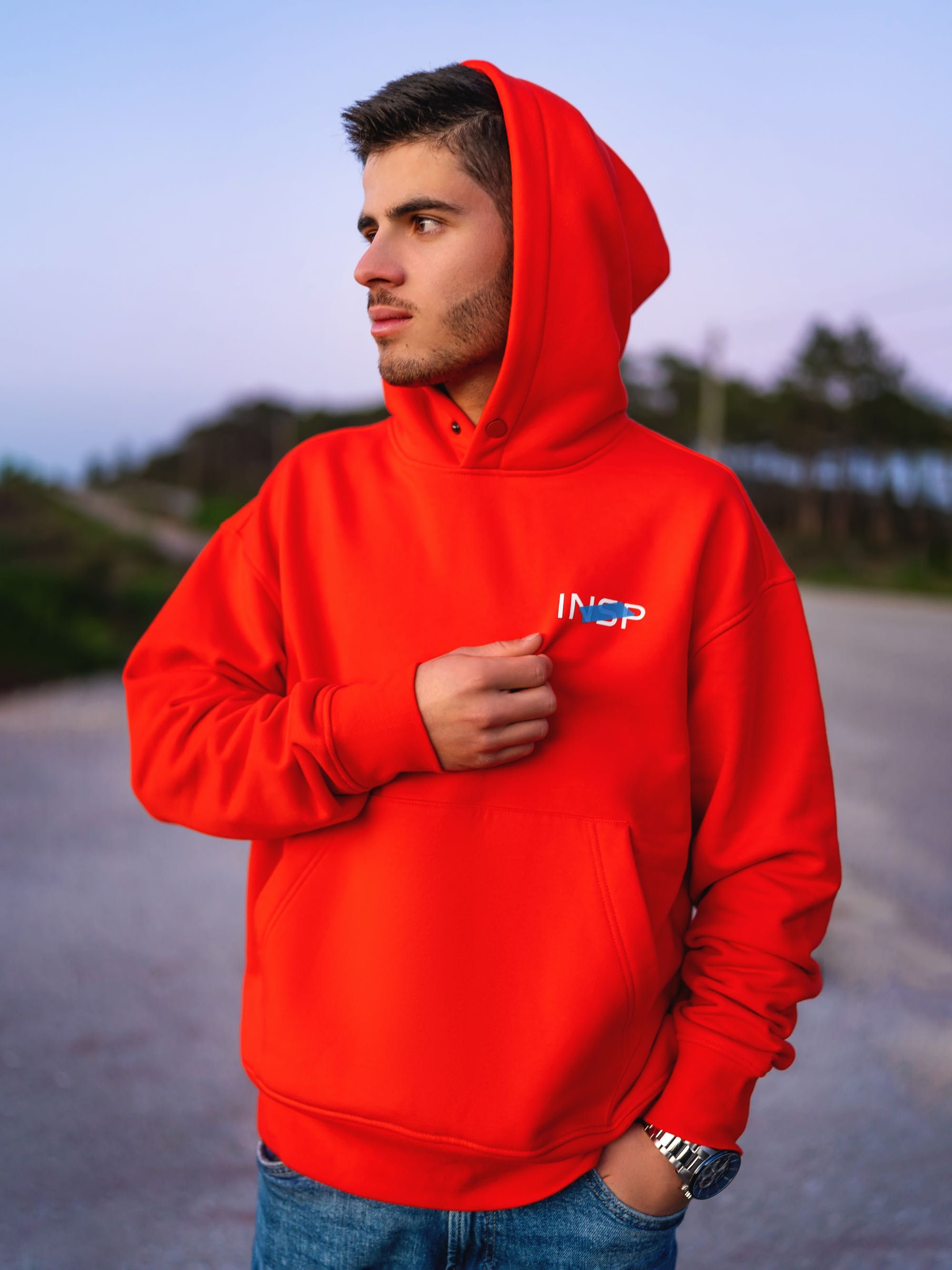 Crest Kangaroo Pocket Hoodie