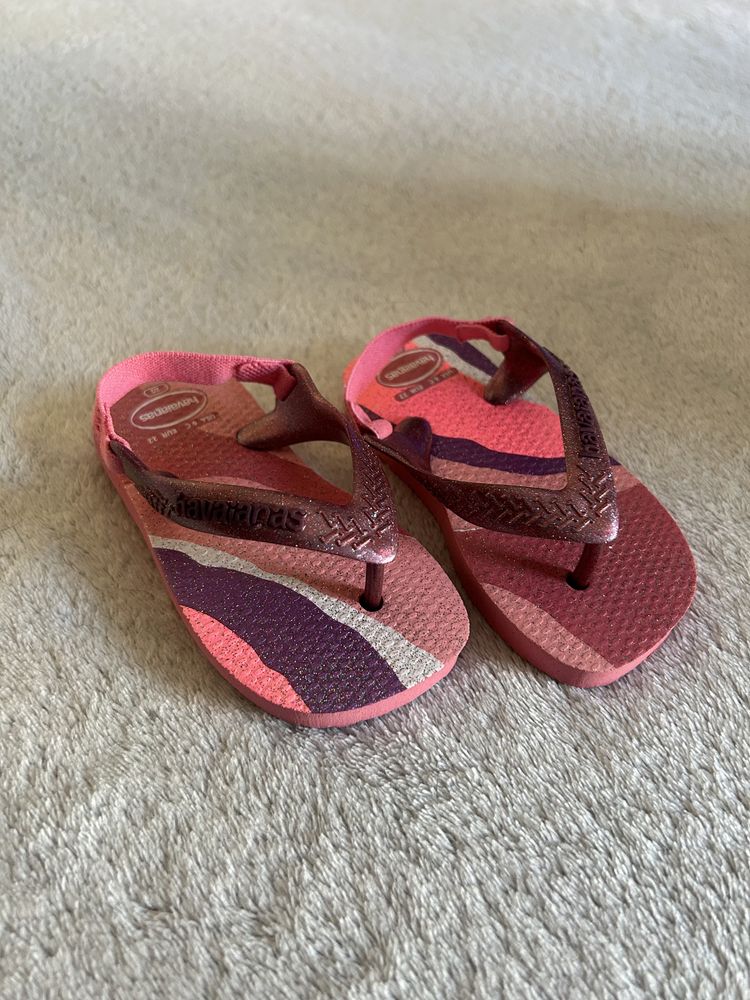 Różowe sandały japonki Havaianas 20