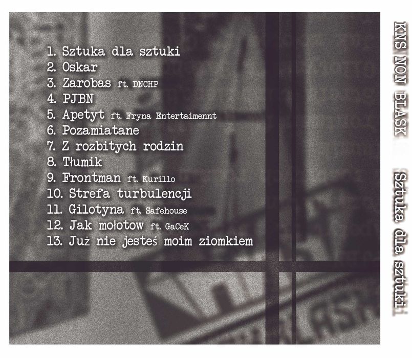 KNS NON BLASK - "Sztuka dla sztuki" [CD 2023]