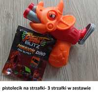 Nowy pistolet + 3 strzałki dinozaur na strzałki piankowe typu Nerf