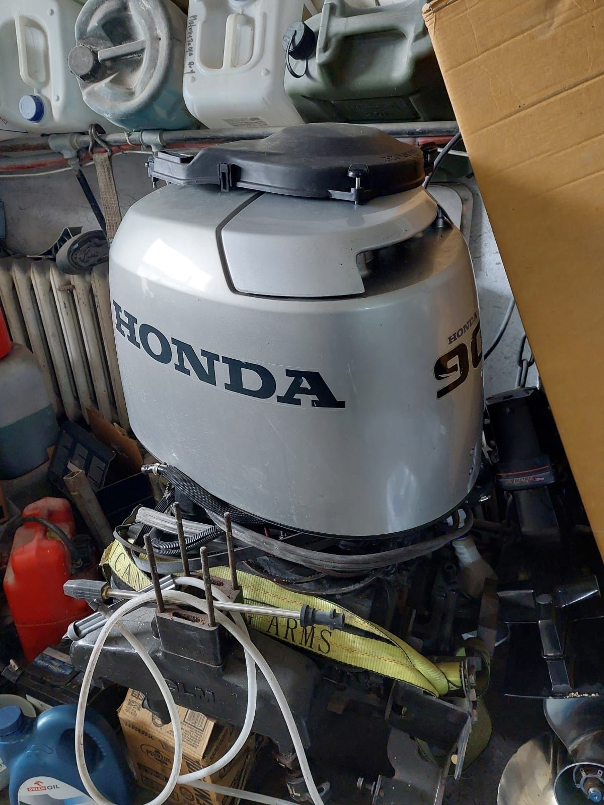 Silnik zaburtowy Honda 90 KM czterosuw, 2004, manetka + zegary