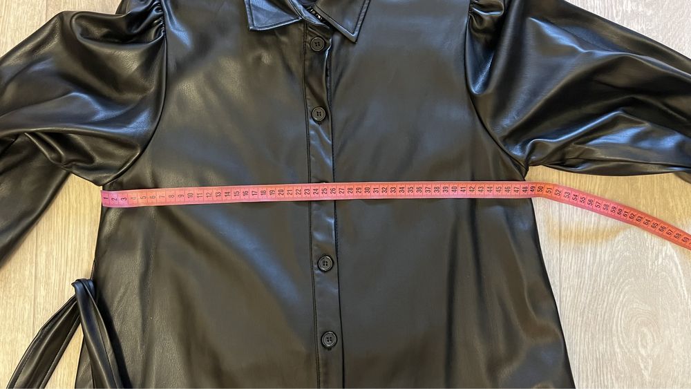 Плаття із еко шкіри , чорна сукня ,рощмір s/m навіть L