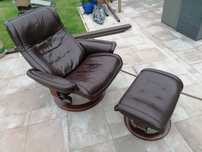 Fotel Stressless Modern Leather Brązowy MADE IN NORWAY SUPER STAN
