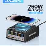 Зарядна пристрій Asometech GaN 260w