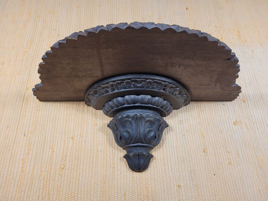 Peanha / Mísula em madeira 44 x 22,5 x 17