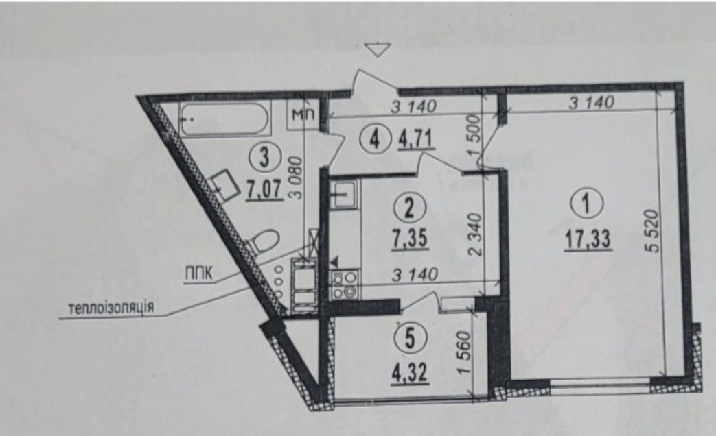 Без%, Продам, 1к, 39 м2, Троещина, Милославская, 18