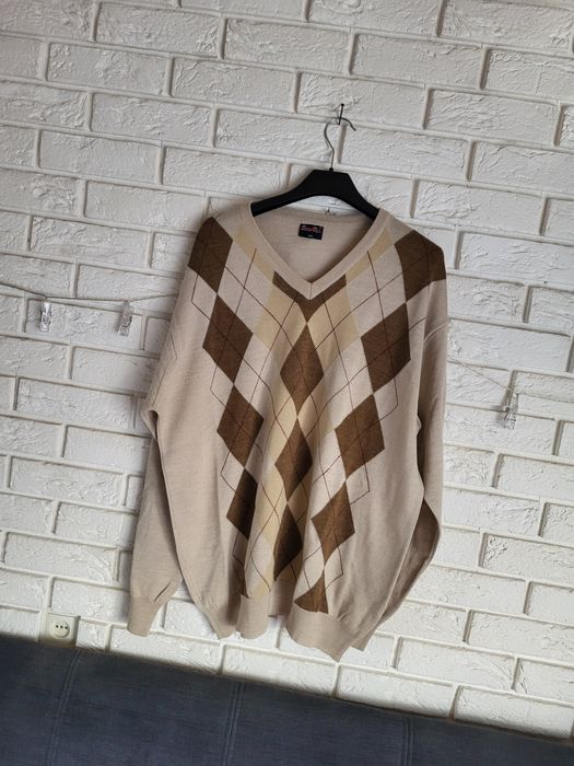 Sweter męski w romby