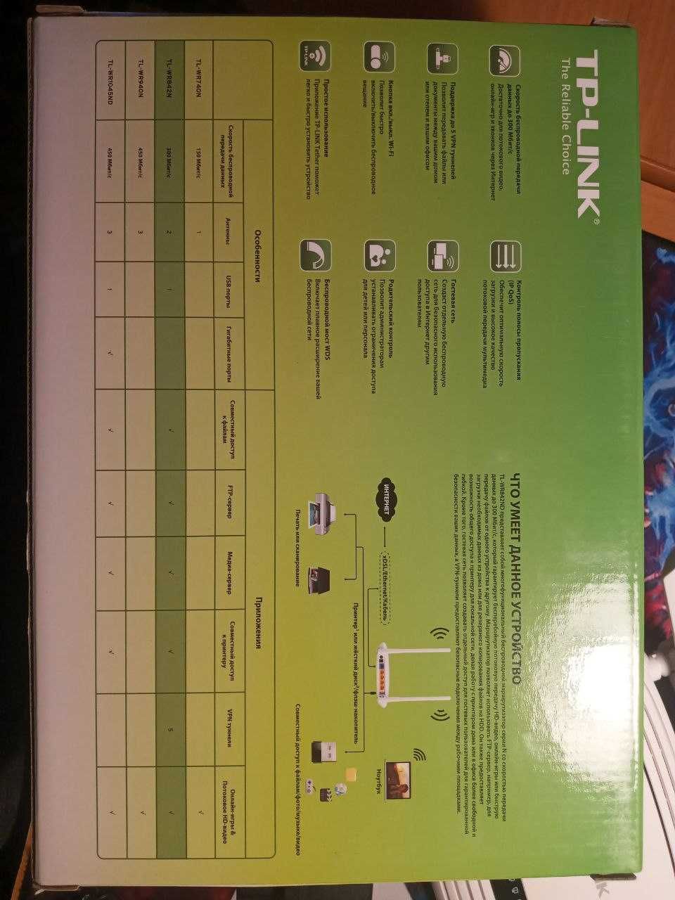 Wi-Fi роутер TP-Link TL-WR842N