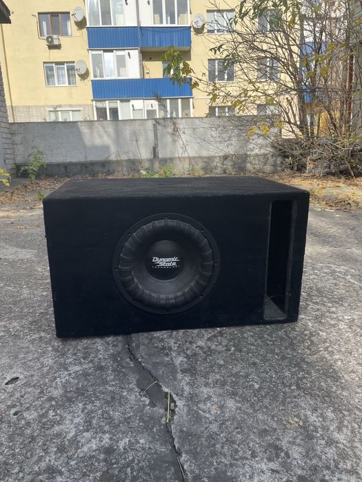 Сабвуфер,комплект динамік+короб+посилювач