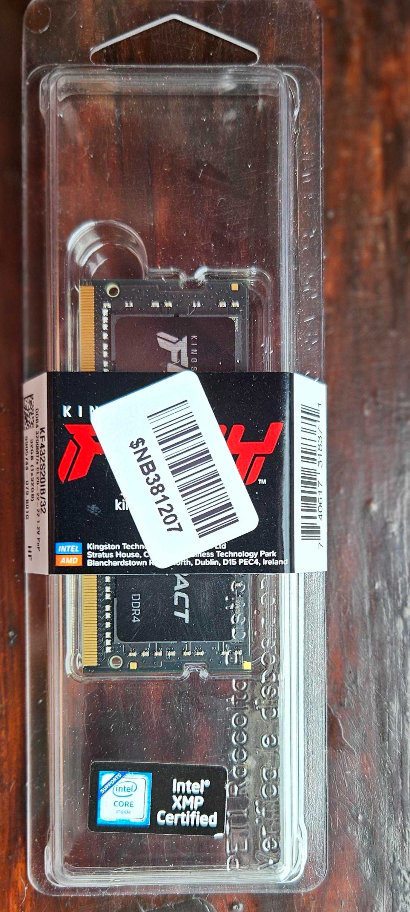 Kingston Fury SODIMM DDR4-3200 32768 MB PC4-25600 (KF432S20IB/32)