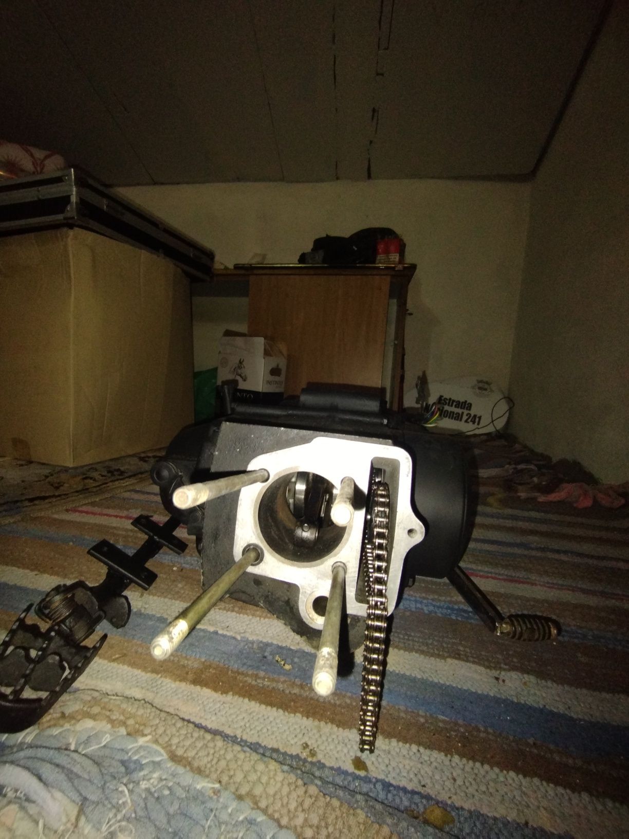 Montagem Pit bike restaurada do 0