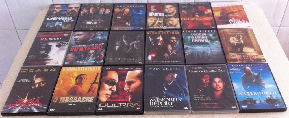 dvd/s filmes de acção originais com selo igae