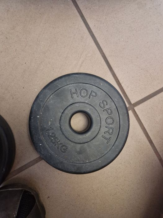 Zestaw obciążeń bitumicznych sztangą