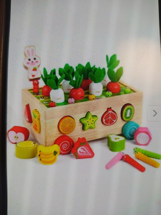 Gra drewniana marchewki