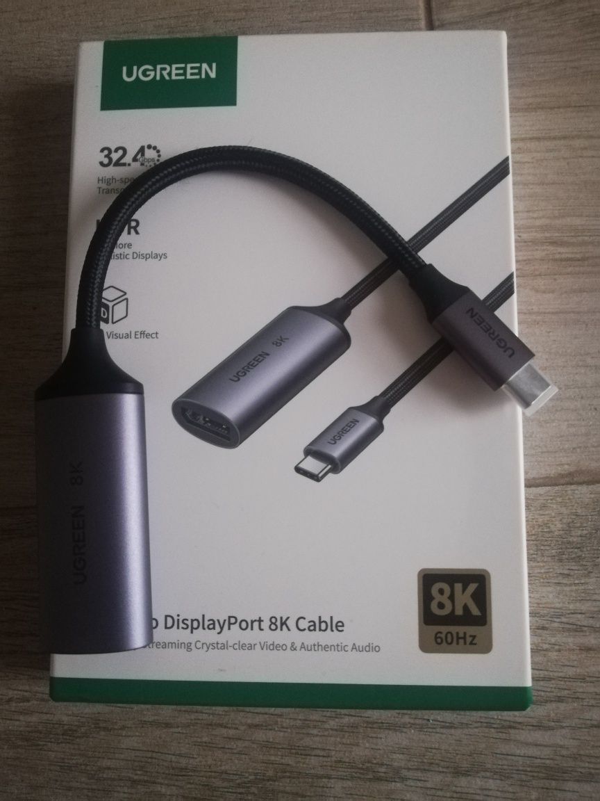 Adapter USB C DisplayPort 8K 60Hz UGREEN.