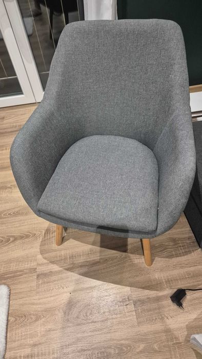 Fotel szary materiał