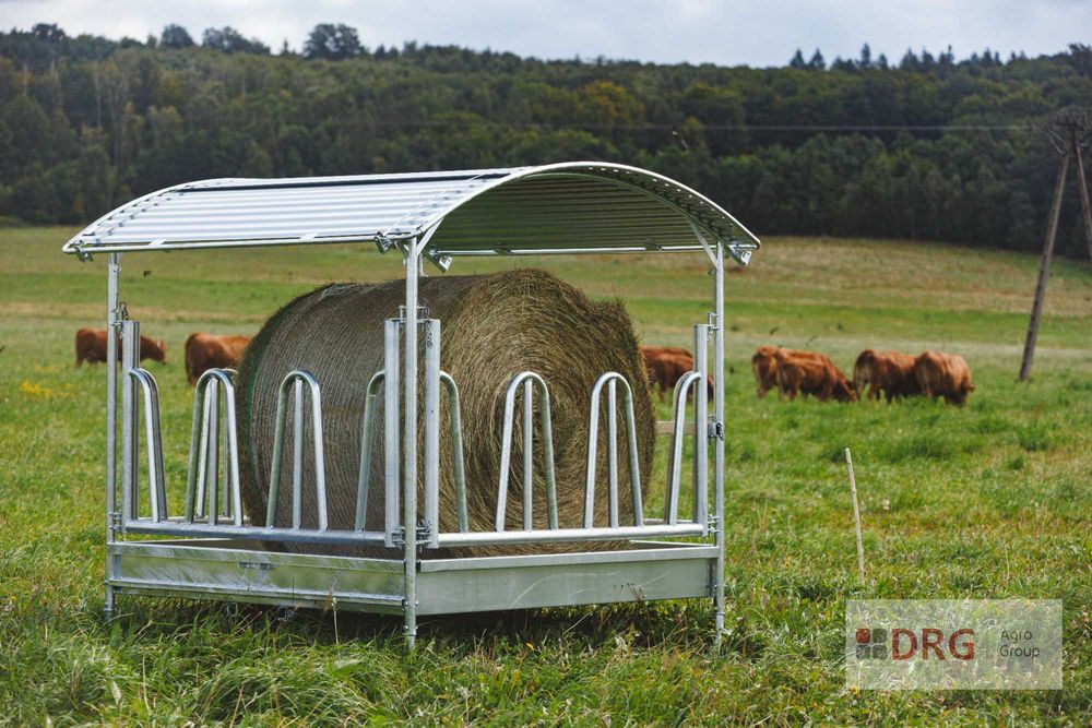 Paśnik łąkowy kwadratowy dla koni, palisadowy, zatrzaskowy dla bydła