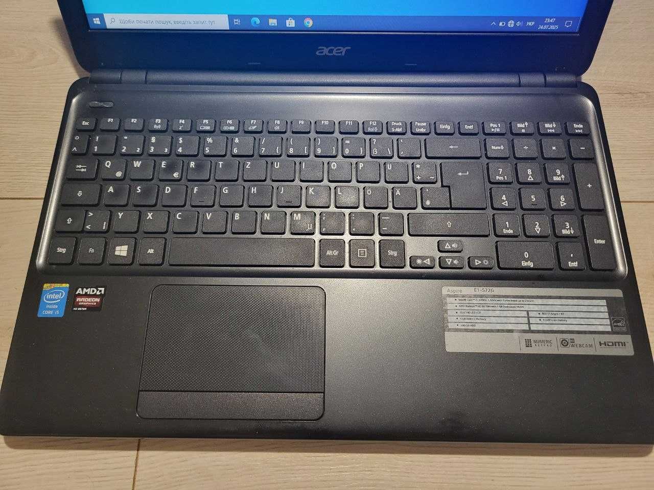 Acer Aspire/i5-2.6 GHz/DDR3-8 Gb/HDD-500 Gb/15.6" HD (1366*768)/Radeon
