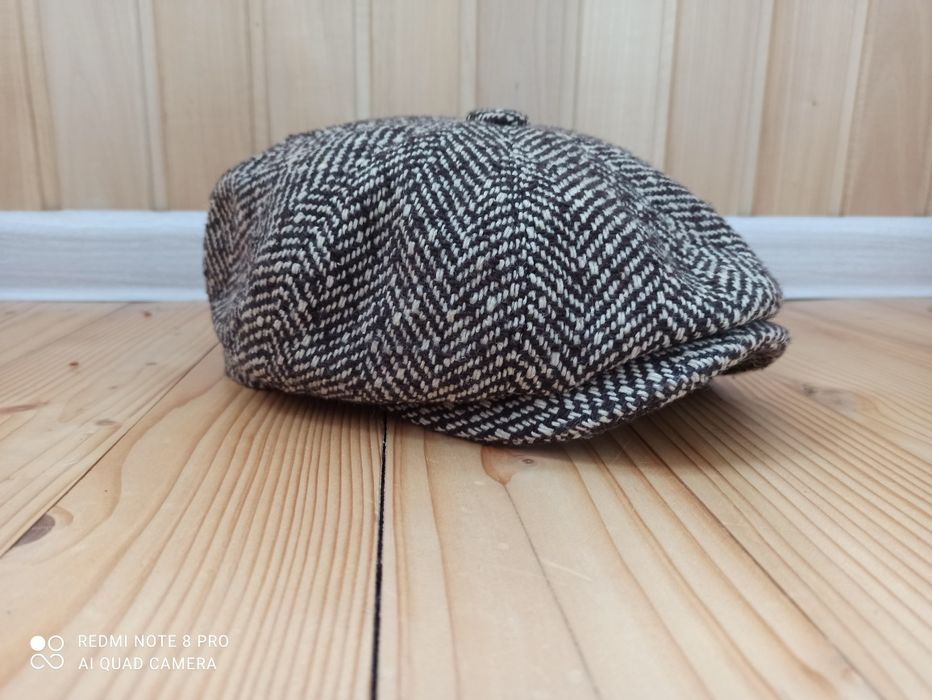 Кепка Восьмиклинка. Твід. Кепка Шелбі. Хуліганка.