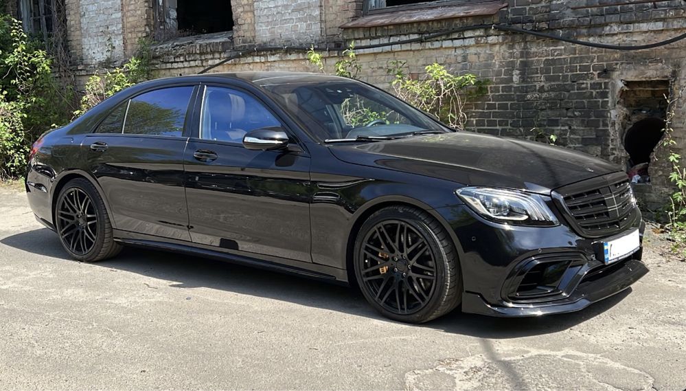 Обвес губа диффузор воздуховод Mercedes Benz s class w222 Brabus