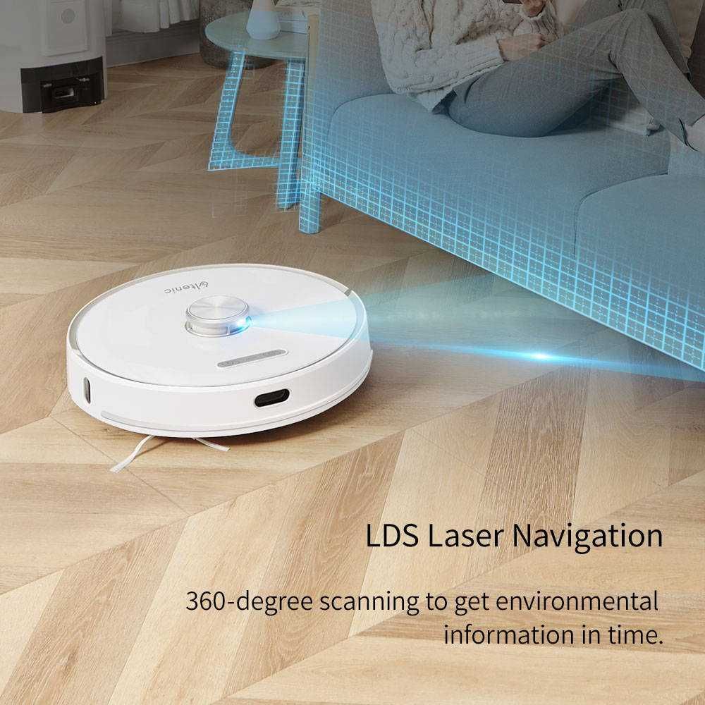 Robot Sprzątający Mopujący Odkurzający Ultenic T10 Stacja WiFi