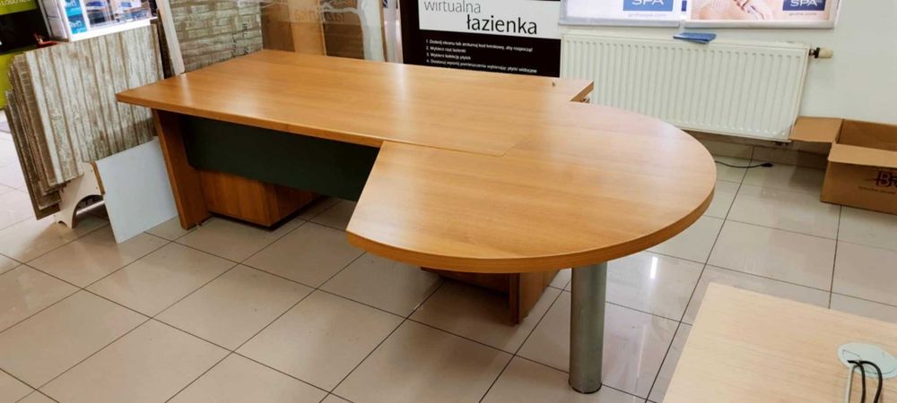 Biurko włoskie Upper + dostawka + dwa kontenery