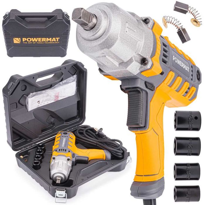 Klucz Elektryczny Do Kół Opon 2100W 800NM 1/2'' Nasadki - NOWY