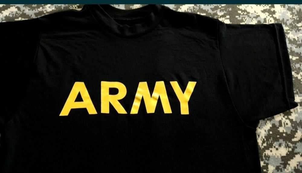 Nowa US Army PT Shirt Long Sleeve APFU i US ARMY PT Training Workout