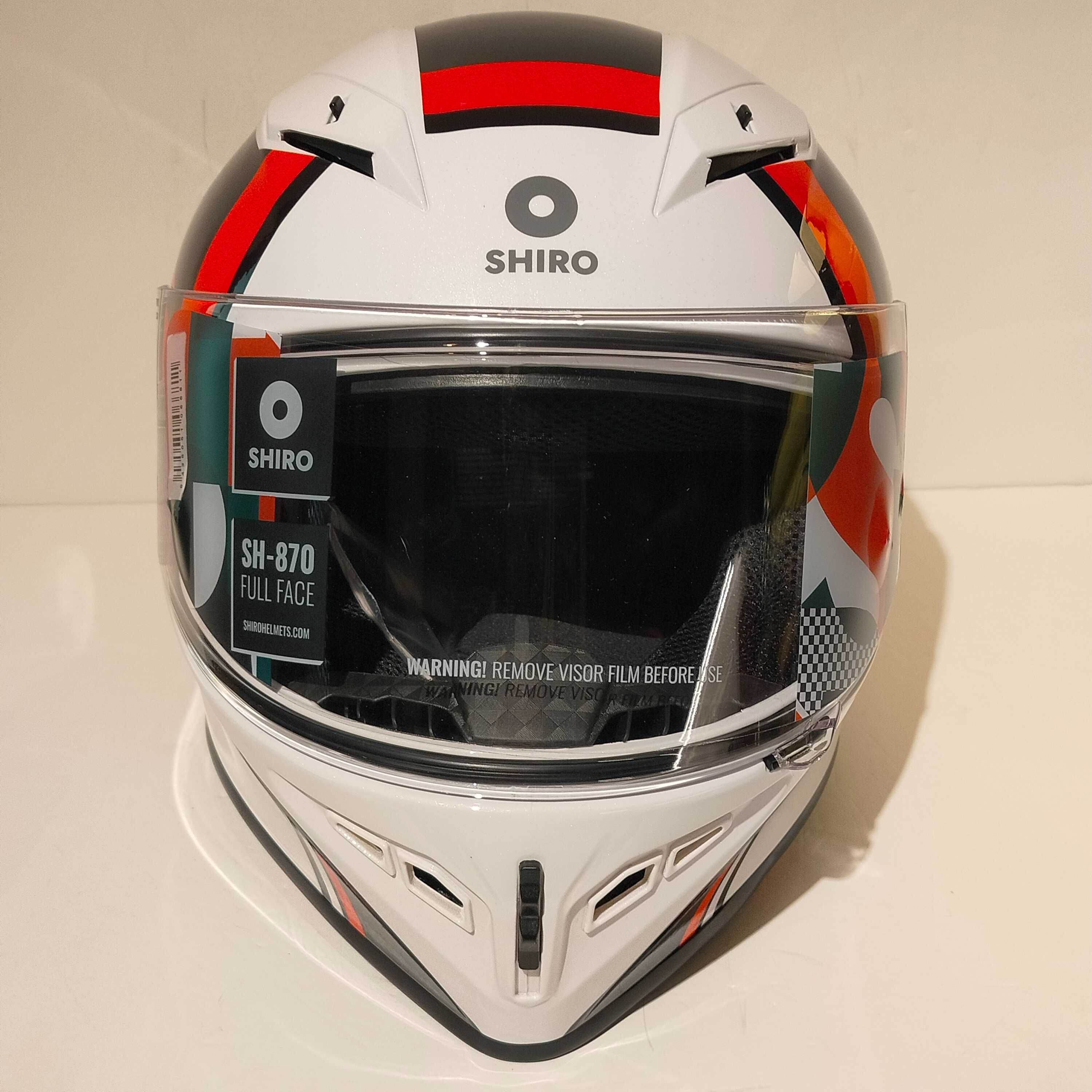 Capacete integral Shiro SH-870 mota scooter novo