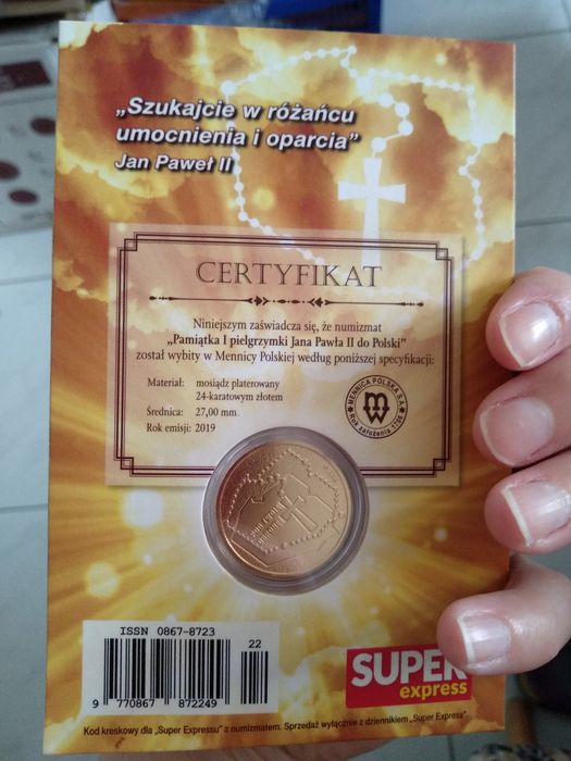 Numizmat Jan Paweł II