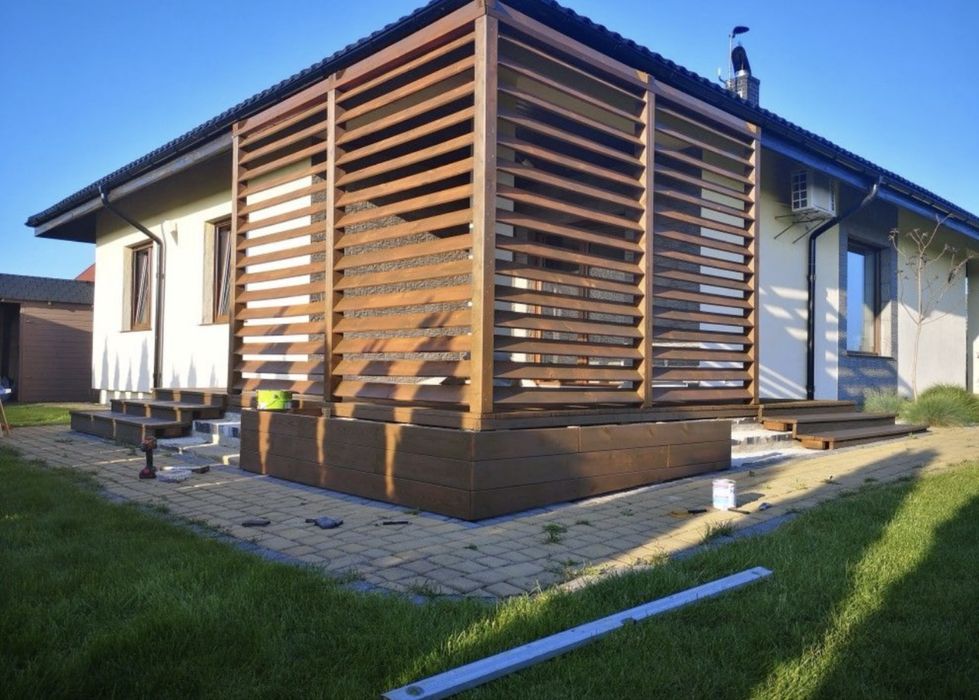 Тераси , навіси , альтанки , автонавіси , хозблоки , беседки ,