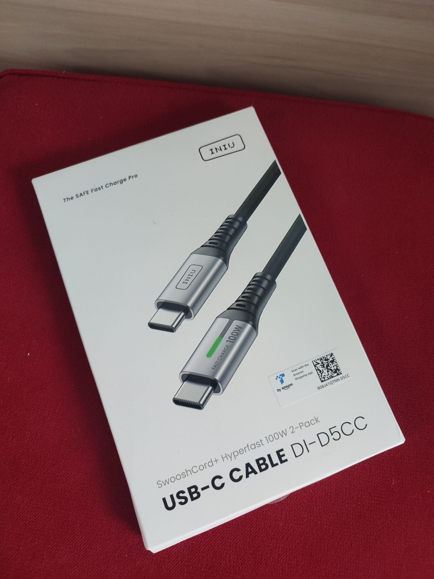 INIU USB-C Kabel 100W 2-pak nowy okazja na prezent 
 PD 5A Szybkie ła