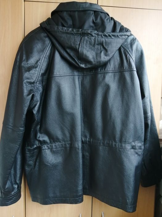 Кожаная куртка Milan leather, парка в Новом состоянии М-XL!