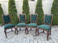 Dwa Antyczne Debowe krzesla Ludwikowskie po renowacji