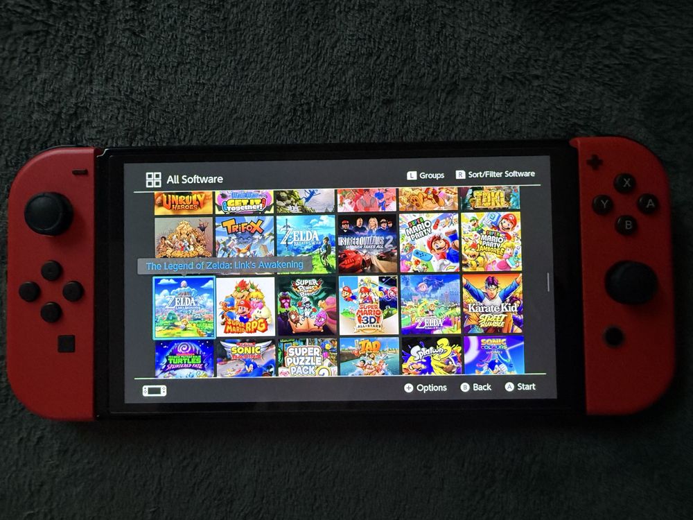 Nintendo Switch Oled Mod CFW 1 TB SD limitowana red