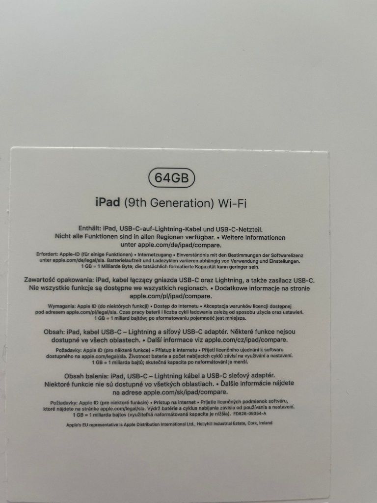 iPad 10.2 9 generacji 64gb Gwiezdna Szarość w świetnym stanie Wi-Fi