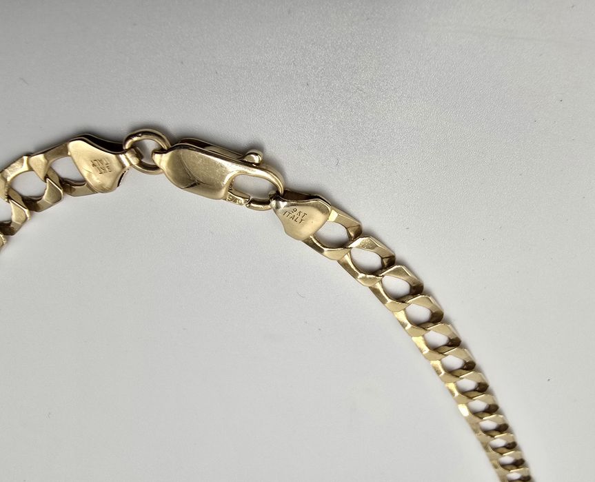 Złoty łańcuszek pancerka próby 333