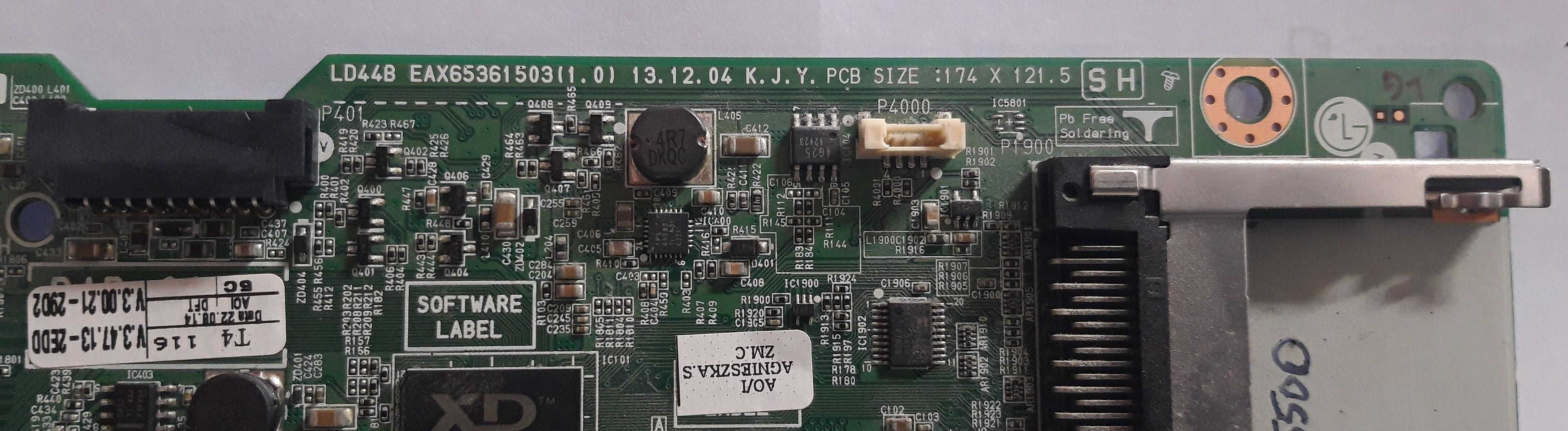 Płyta LD44B EAX653.615.03(1.0) EBT629.730.12 + t-con tv LG 42LB5500
