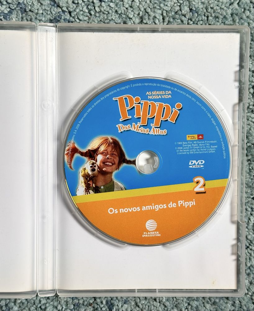 2 DVDs Pippi das Meias Altas